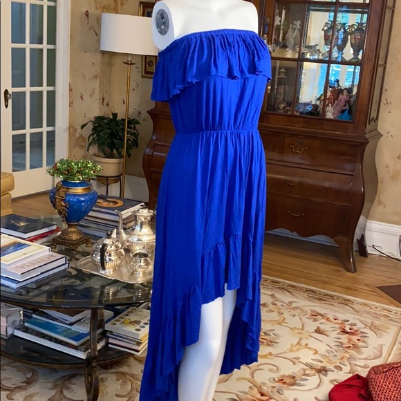 Cobalt blue strapless sundress - Picture 5 of 7